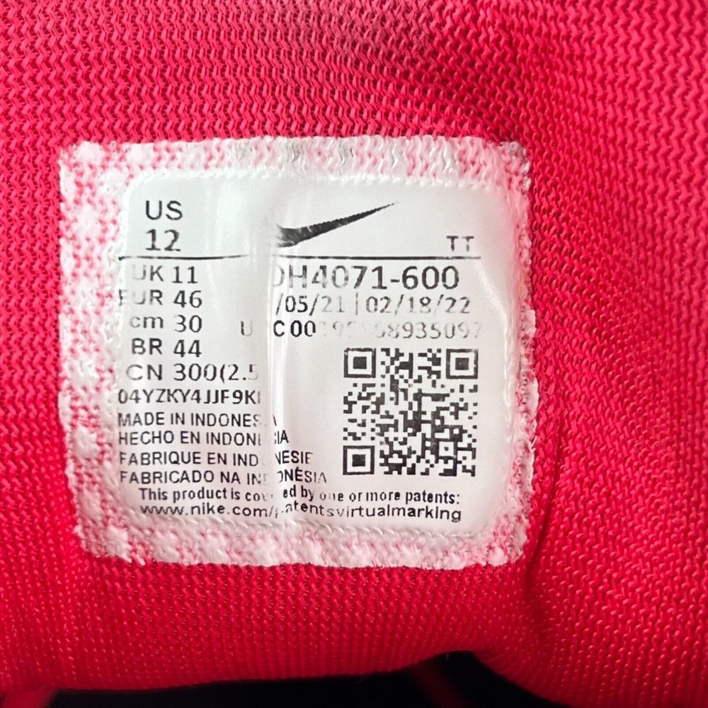 Mens Nike Air Zoom Pegasus 39 Red Athletic Running Sneakers‎ Shoes Size 12 M GUC - Picture 10 of 10